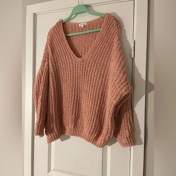 Miracle USA V-neck Chenille Pullover Sweater - Picture 4 of 5